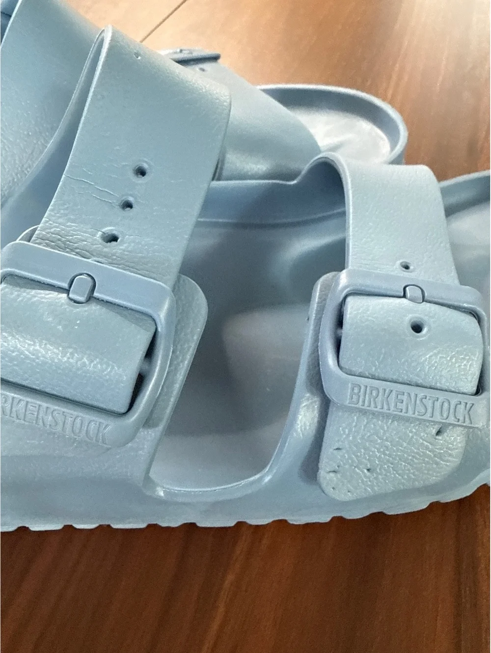 Birkenstock Arizona EVA Slide Sandals Light Blue Size 44